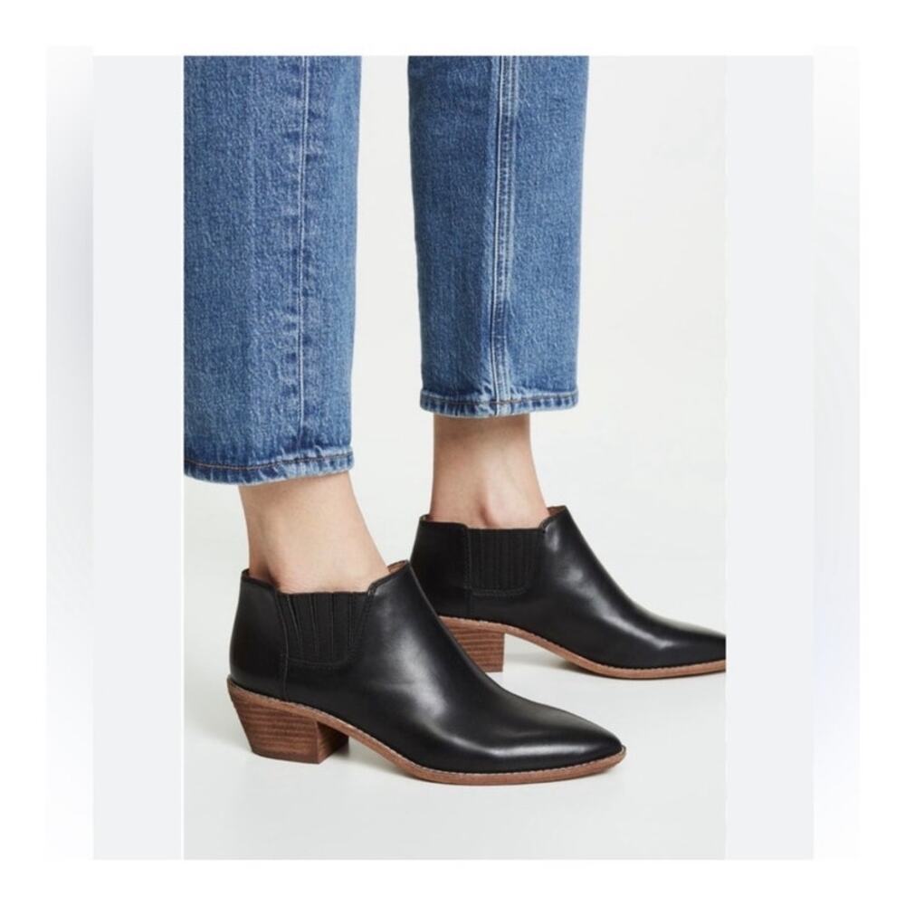 Madewell Sonia Black Chelsea Ankle Bootie size 7